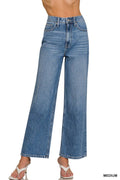 `.0722 High Waist Wide Leg Straight Denim Pants SI-26280