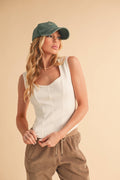 8261DK Adelle Sweetheart Neck Tank 3