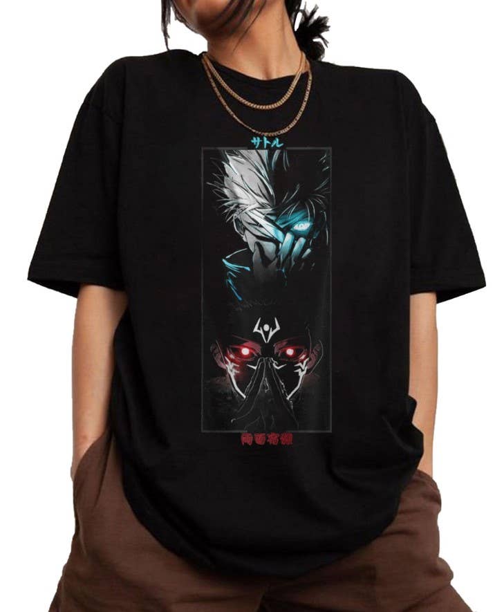 Gojo Satoru & Sukuna Jujuetsu Kaisen Graphic Anime Tee