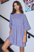 D4329 Tri-Blend Fabric Babydoll Dress