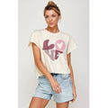 Love Graphic Crop Top