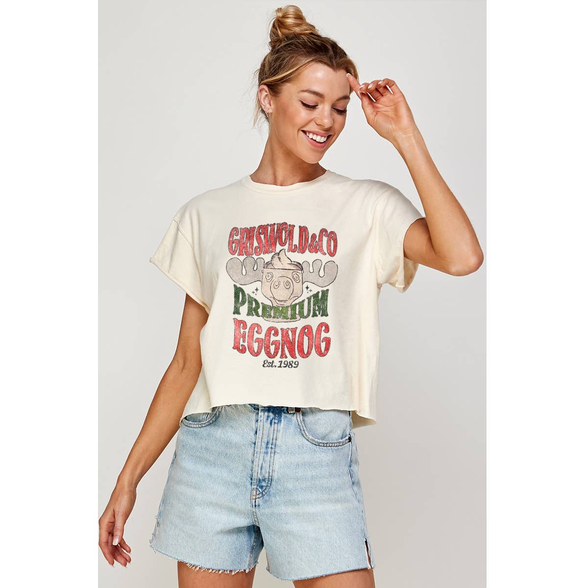Grisword and Co  Christmas Vintage Graphic Crop Top