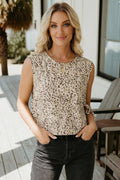 Summer 2026 Knot Side Leopard Print Vest (S-Xl)