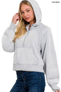 Acid Wash Fleece Pullover