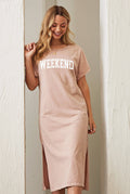 Weekend Mineral Washed Graphic Dress