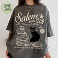 Salem Book Club Shirt - Spooky Cat Lover & Thriller Reader