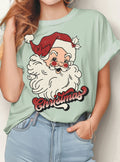 Merry Christmas Red Hat Santa Graphic Tshirts