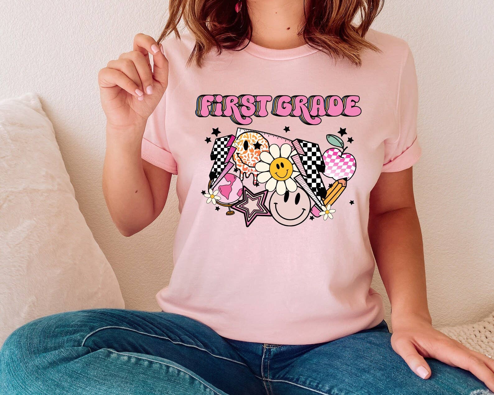 First Grade Teacher Tshirt