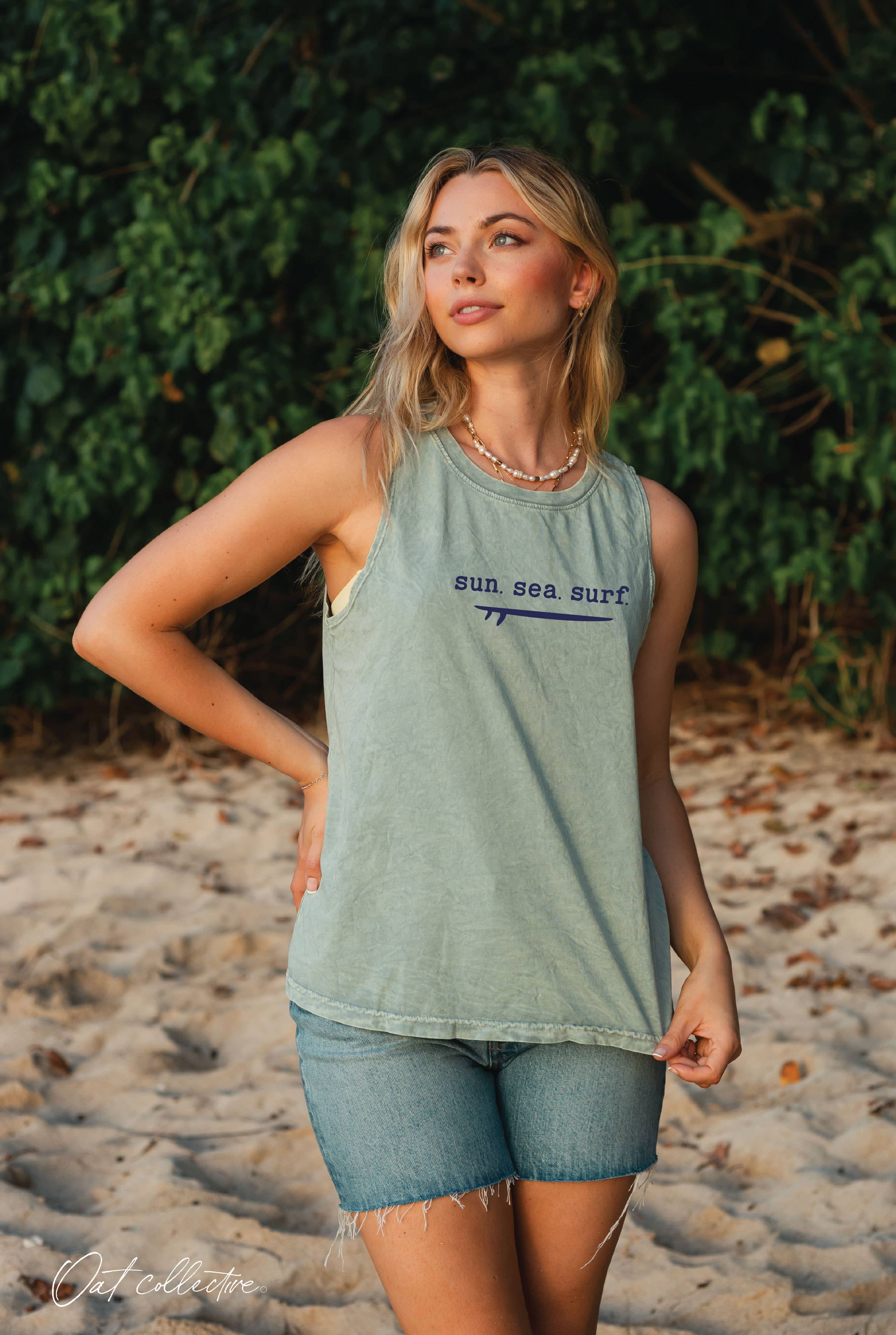 Sun Sea Surf Mineral Graphic Tank Top