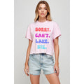 Sorry Cant Lake Bye   Vintage Graphic Crop Top