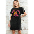 Boots Bling Cowgirls - Mineral Wash Dress