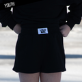 KD-SH-1001 Kid Terry Cloth Shorts -Black