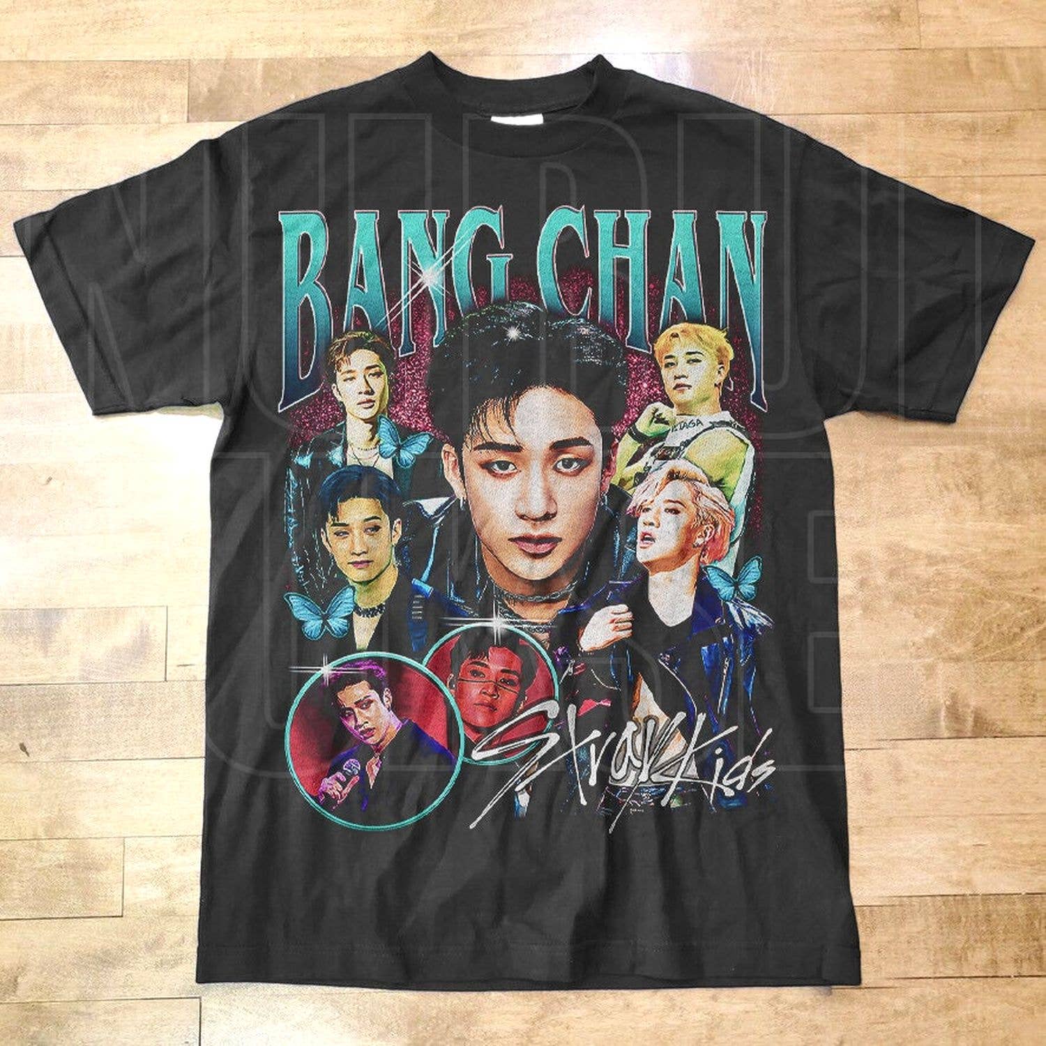 Stray Kids Bangchan Retro Bootleg T-Shirt - Kpop Gift