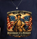 Personalized 250Th Anniversary USA Patriotic Tee
