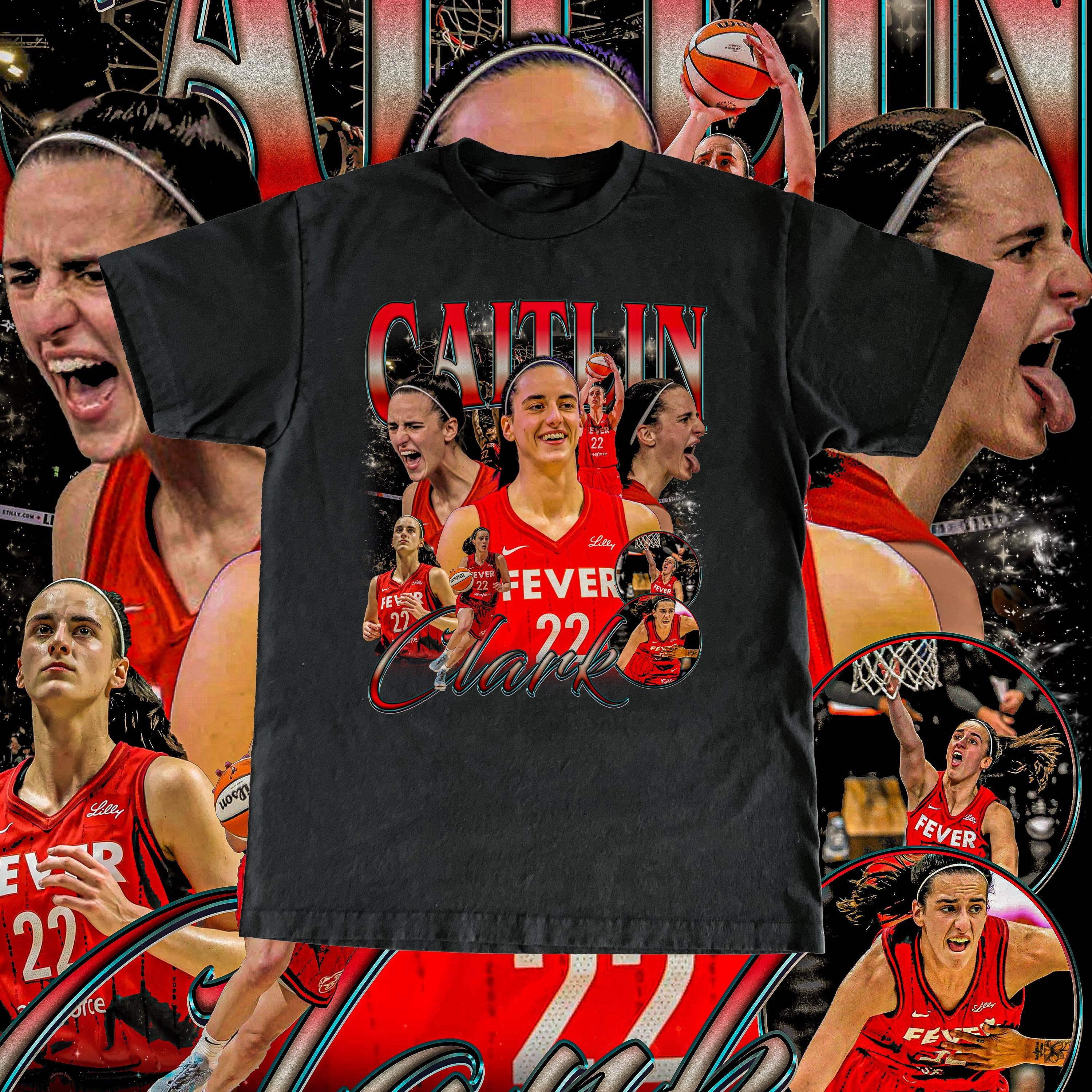Custom Retro Vintage Caitlin Clark Wnba Tee