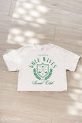 Golf Wives Cropped Mineral Graphic Top