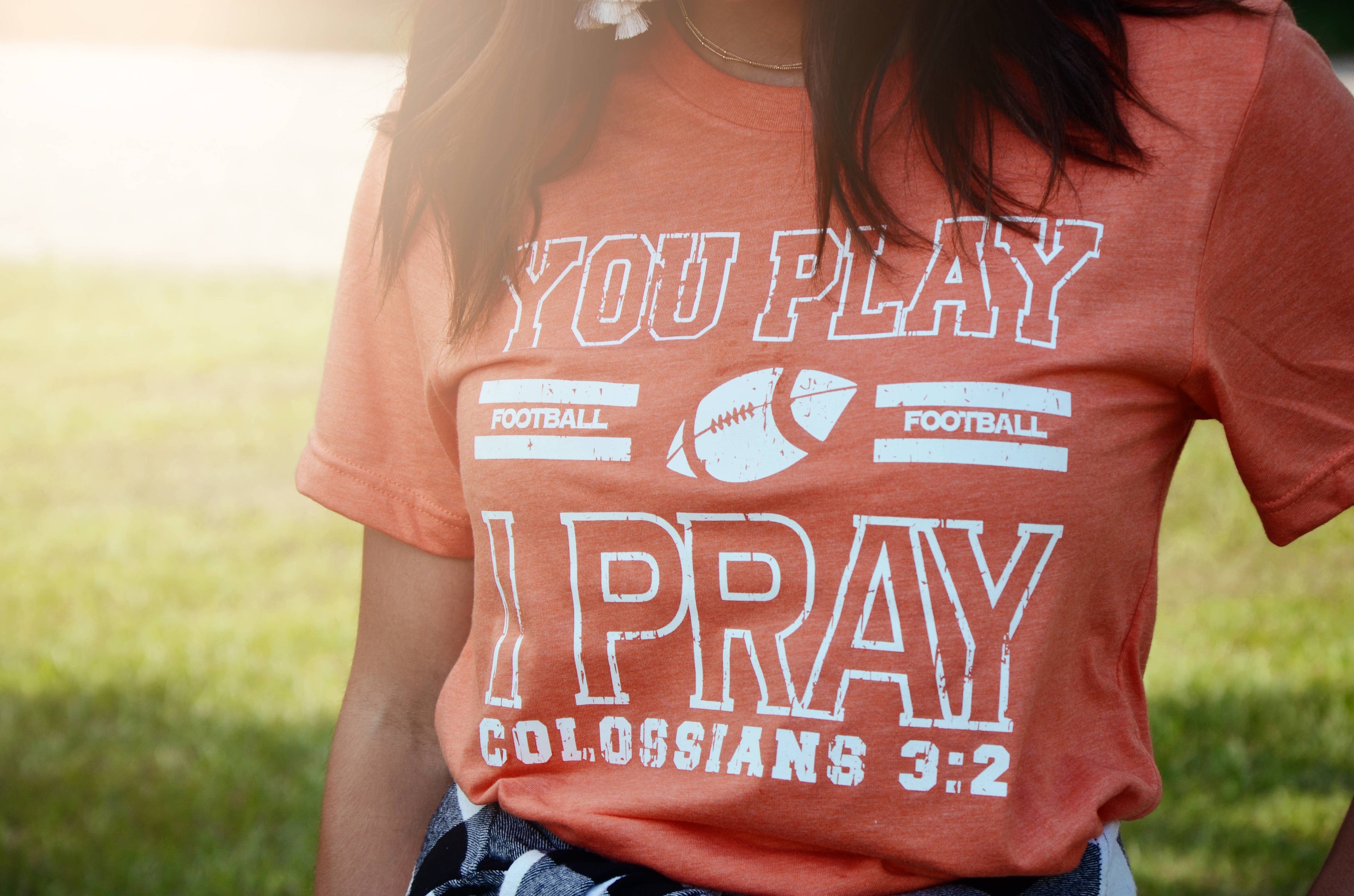 Football Stripes Tee | Team School Colors | Gameday
