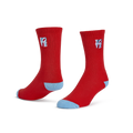 Robert Indiana "Love" Crew Socks, Red