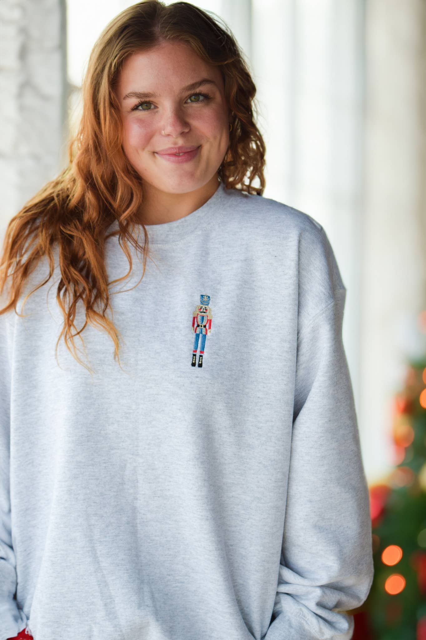 Nutcracker Embroidered Sweater