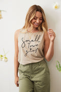 Small Town Girl Mineral Graphic Tank Top