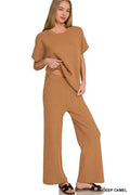 0225 Viscose Round Neck Top & Pants Set SI-29453