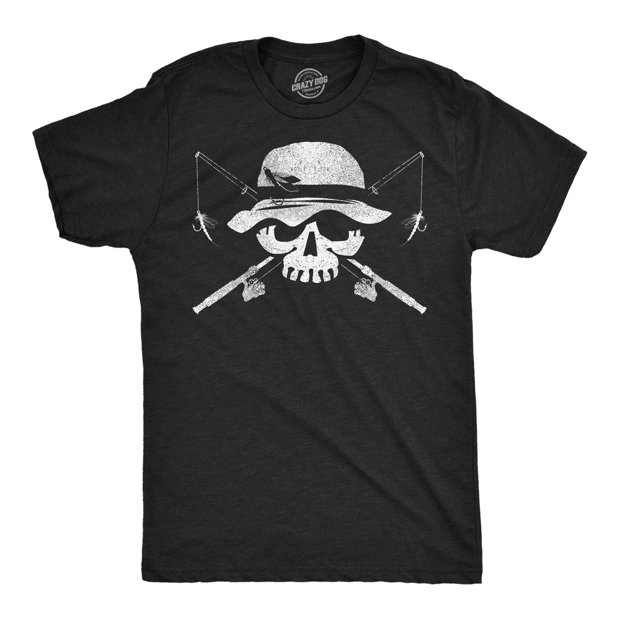 Fishing Skull Men's T Shirt