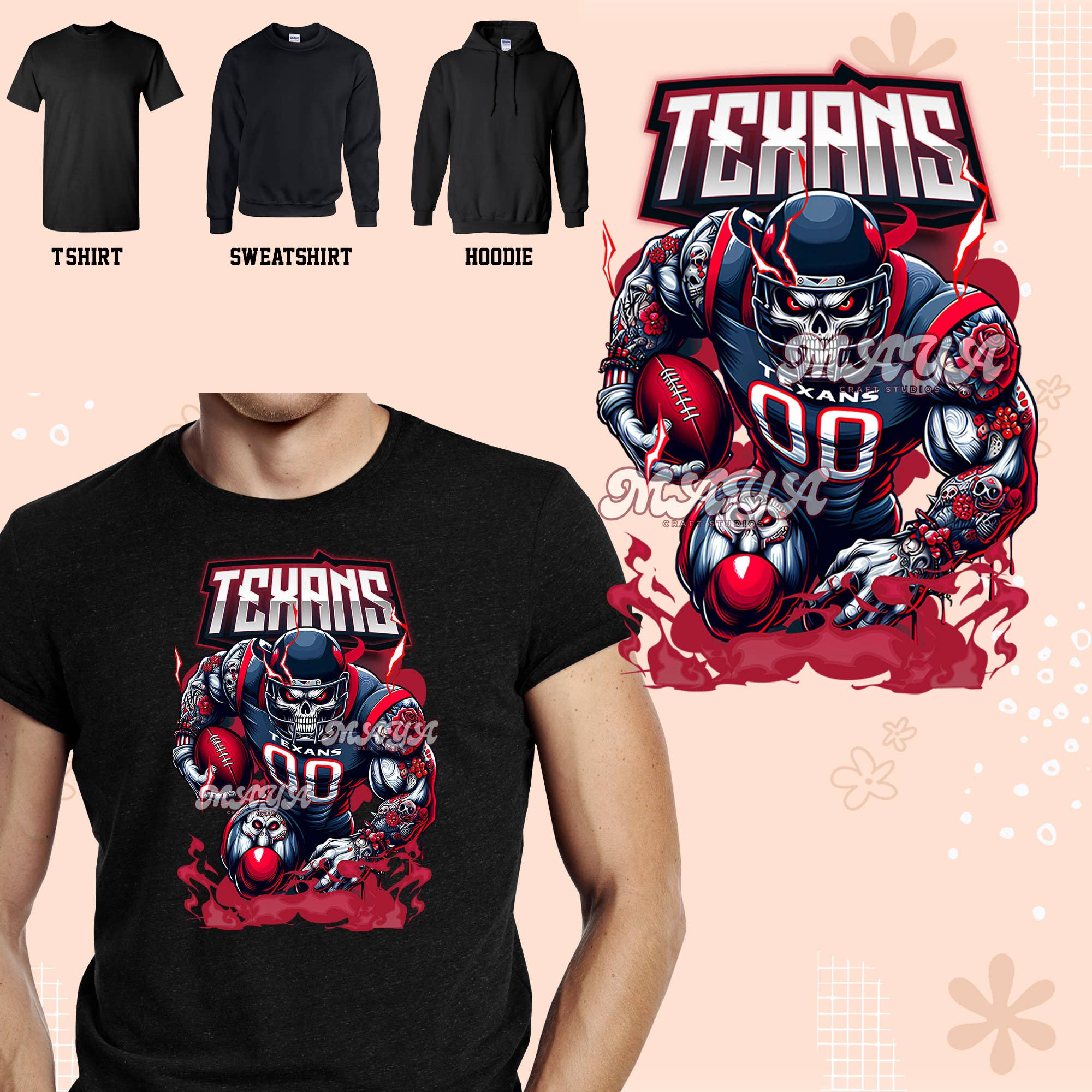 Game Day Shirt Houston Texans Mascot Mom Gift
