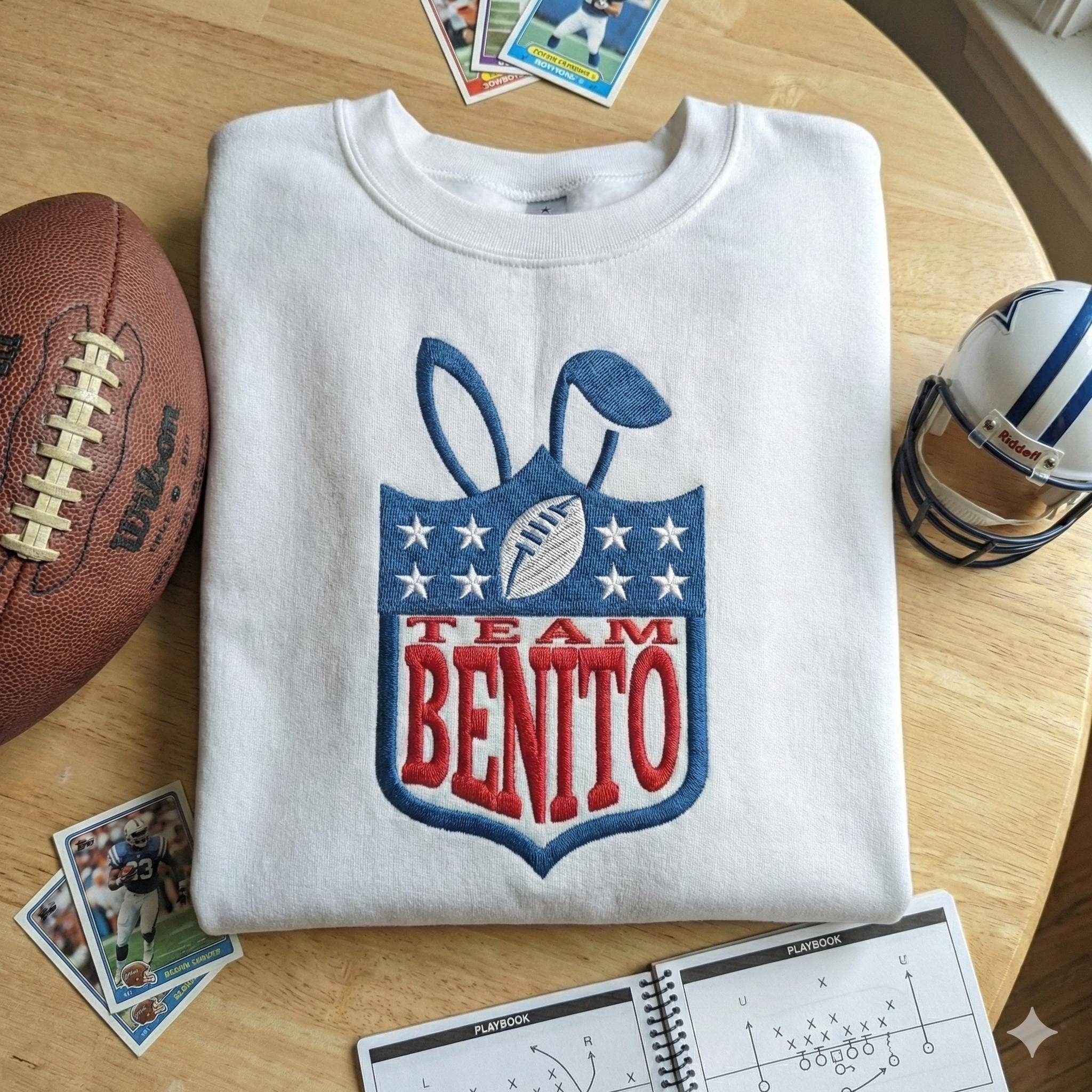 Bad Benito Bowl Bunny Retro Football Sweatshirt 2026