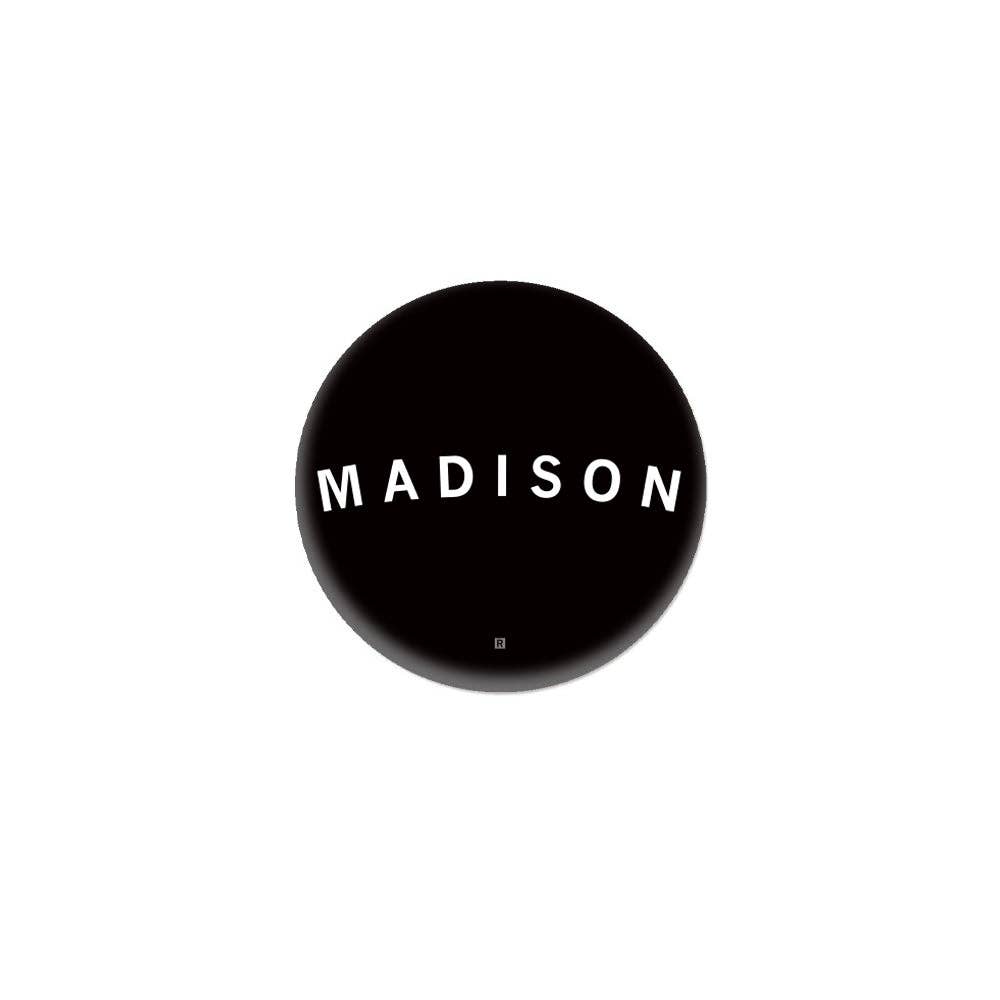 Madison Curved Logo 1" Button
