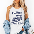 Redneck Yacht Club, Funny, Summer, Beach Sunshine Tank Top