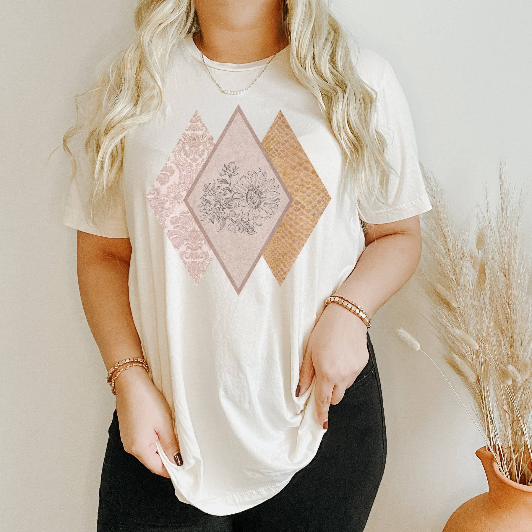 Sunflower Western Diamonds L Western Tee