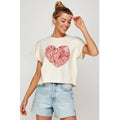 Love Valentine Graphic Crop Top