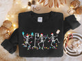 Christmas Skeleton Nurse Dancing Tee