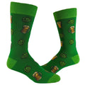 Mens Beer and Hops Socks Funny Socks Drinking Novelty Sock For Guys