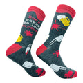 Men's Beer Makes Me Less Murdery Socks