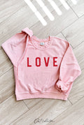 Love Cropped Thermal Vintage Pullover