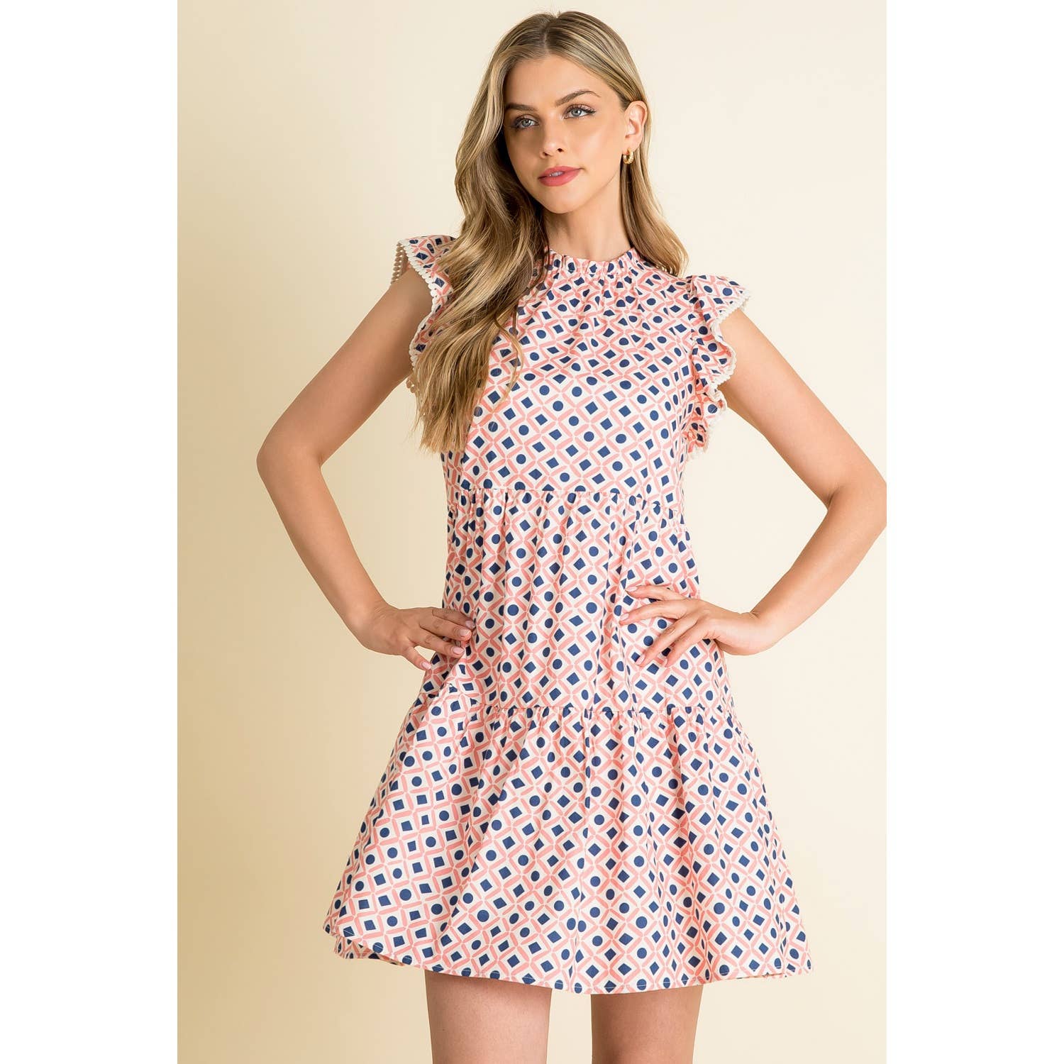 Print Tiered Dress