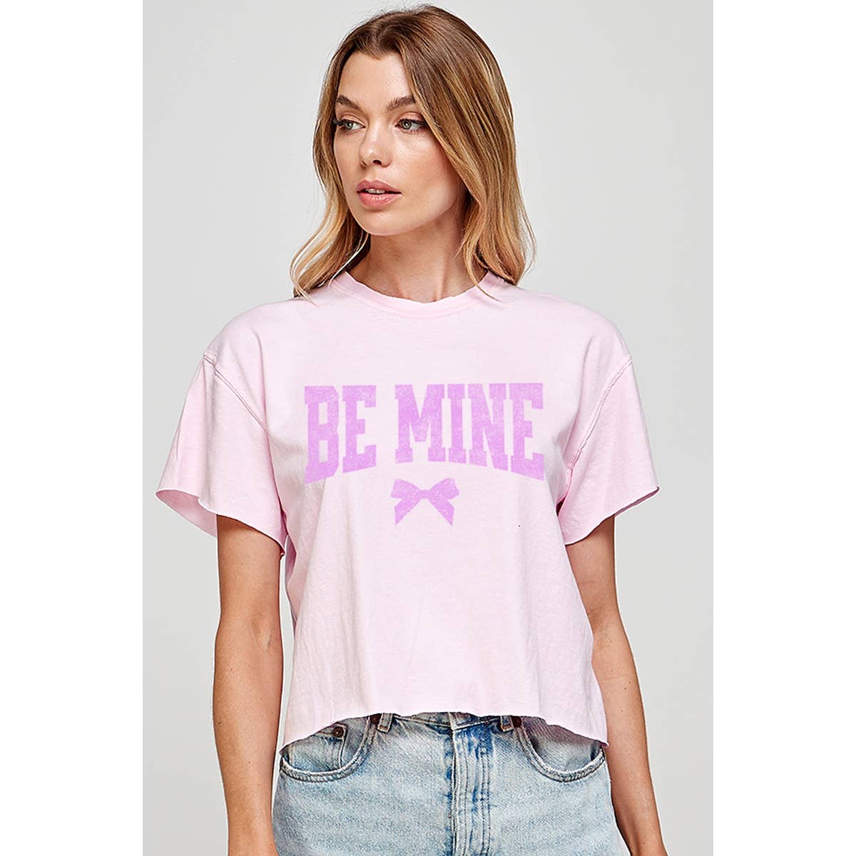 Be Mine Valentine Graphic Crop Top