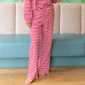 Lm-Stripe Pant-Red
