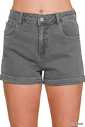 . 5 Pockets Cuffed Shorts SI-29163