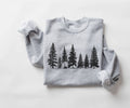 Pine Tree Sweatshirt Unisex Camping Lover Crewneck