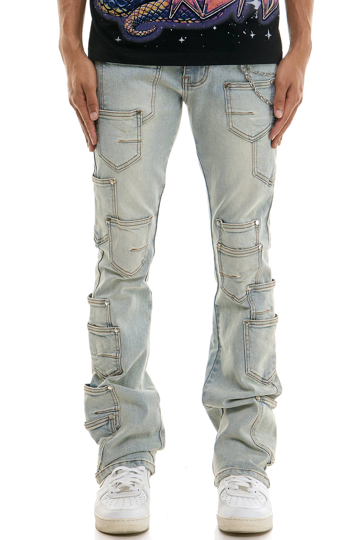 Pocket Flare Jeans