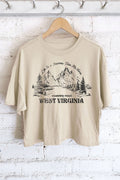 Country Road West Virginia Graphic Long Crop Top