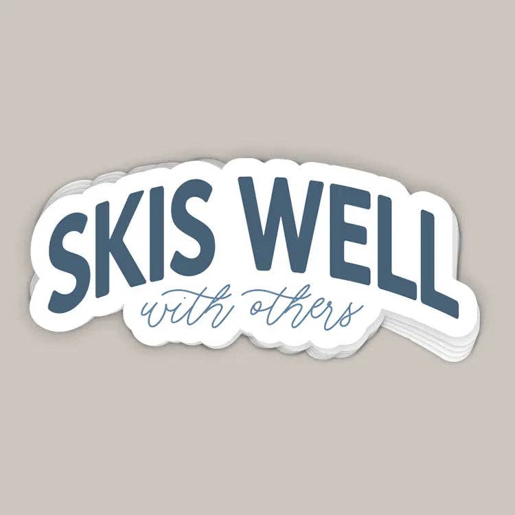 Skis Well with Others (Decal)