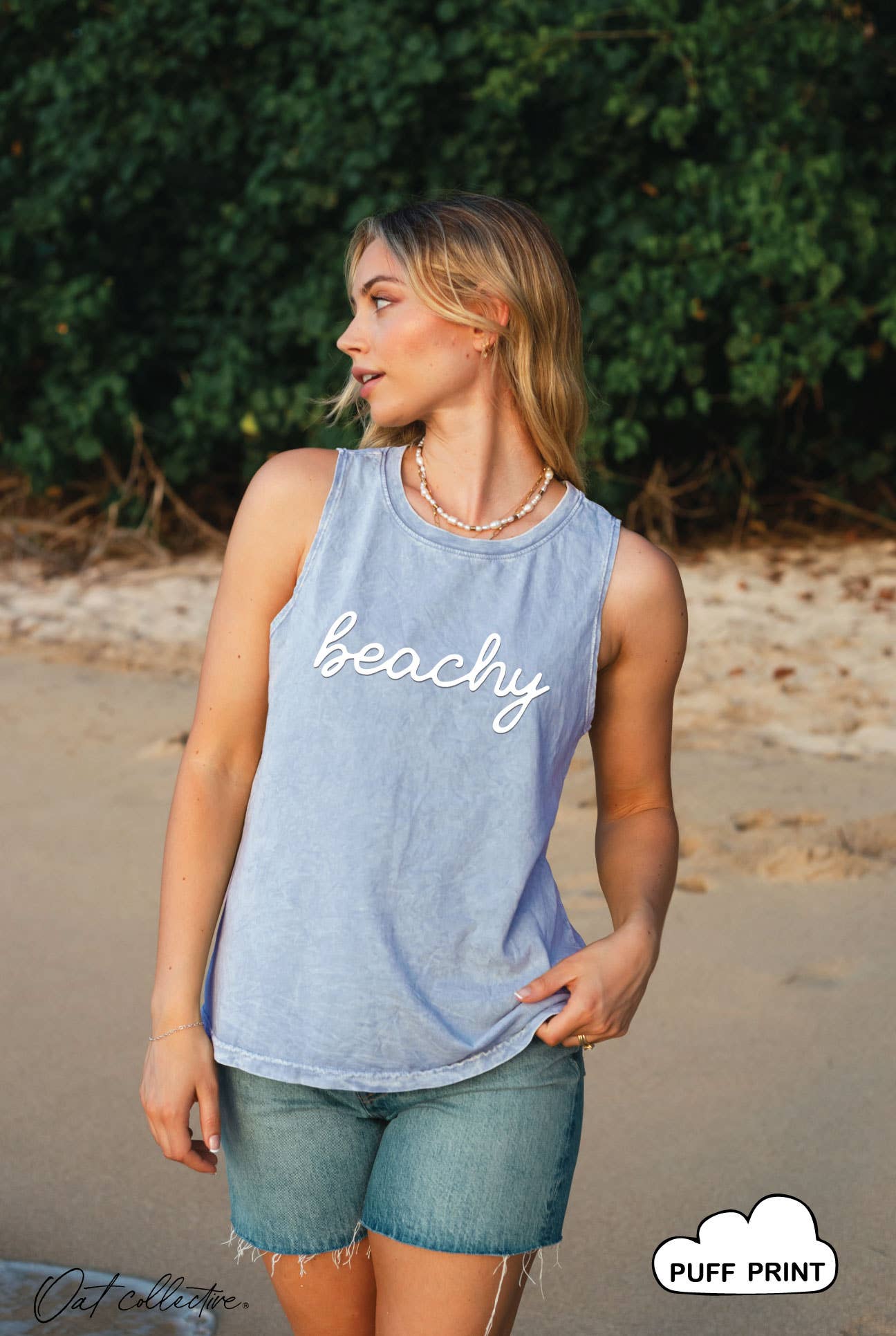 Beachy Puff Mineral Graphic Tank Top