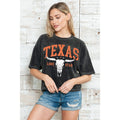 Texas - Mineral Wash Cropped Top