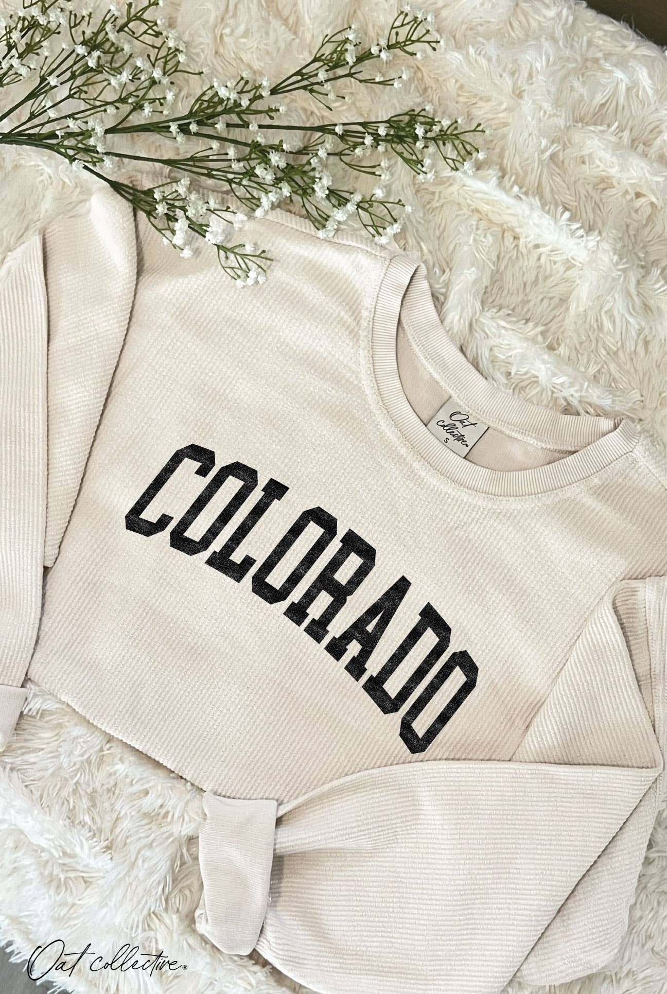 Colorado Cropped Thermal Vintage Pullover