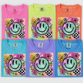 Spring Summer Retro Smiley Comfort Colors T-Shirt
