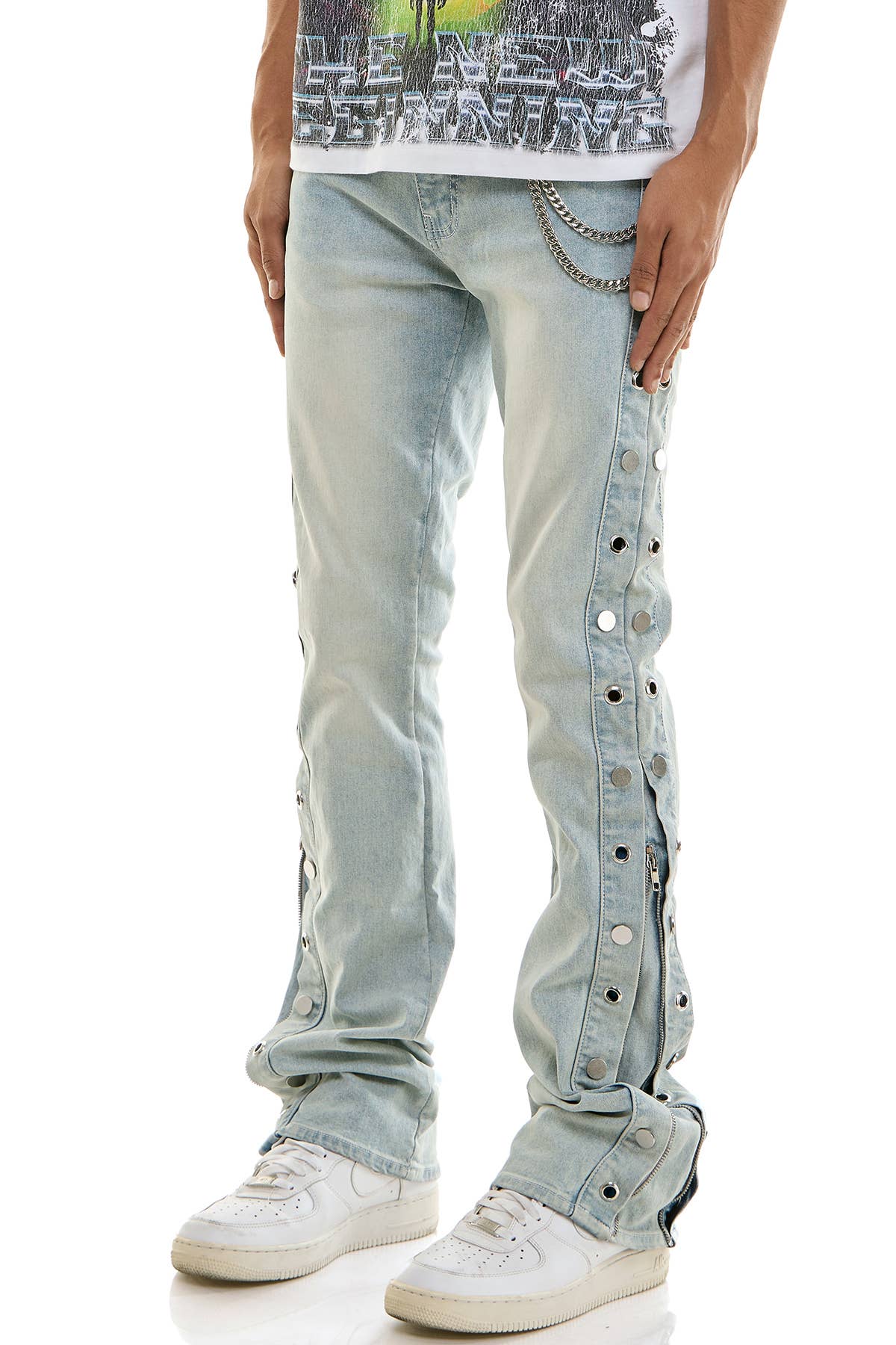 Studded Flare Jeans
