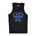 Let Me Know If My Biceps Get in the Way Men's Tank Top